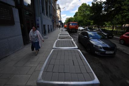 Москва.   Реконструкция Тверского бульвара.