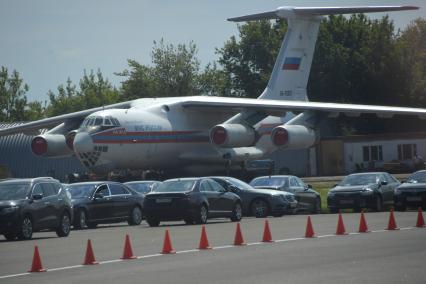 Московская область, Жуковский. Ил-76 ТД МЧС России на XIII Международном авиационно-космическом салоне МАКС-2017.
