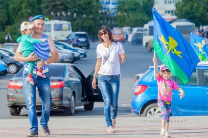 Уфа. Во время празднования Дня Воздушно-десантных войск России.