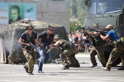 Ставрополь.  Празднование Дня Воздушно-десантных войск России.