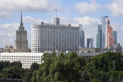 Москва. Вид с крыши  Дома Наркомфина.