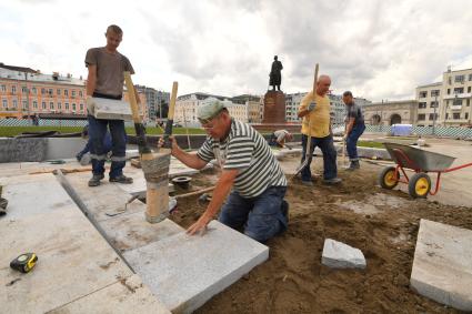 Москва. Реконструкция площади Тверской заставы.