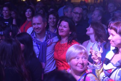 Сочи. Актеры Евгений Миронов на концерте Zorkiy & the Ladies в рамках XXVIII Открытого российского кинофестиваля `Кинотавр`.