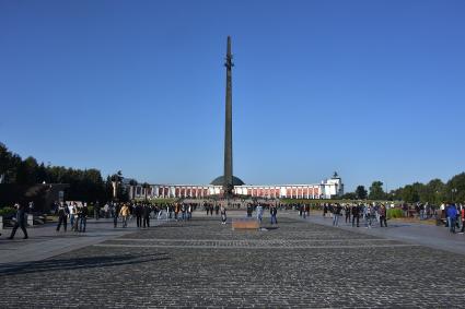 Москва. Здание центрального музея Великой Отечественной войны (ВОВ) в Парке Победы на Поклонной Горе.
