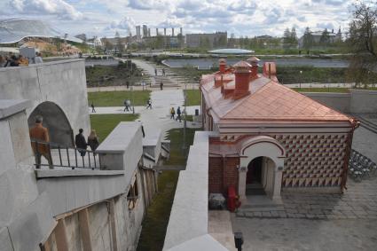 Москва. Архитектурно-истрический памятник на территории  природно-ландшафтного  парка  `Зарядье`.