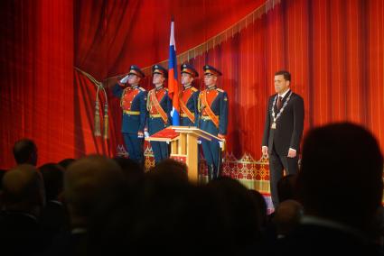 Екатеринбург. Евгений Куйвашев во время торжественной церемонии вступления в должность губернатора Свердловской области