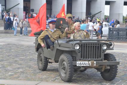 Москва. Парад `Побед`  в Музее Победы на Поклонной горе, приуроченный к 72-й годовщине  окончания Второй мировой войны.