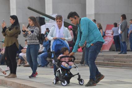 Москва. Парад `Побед`  в Музее Победы на Поклонной горе, приуроченный к 72-й годовщине  окончания Второй мировой войны.