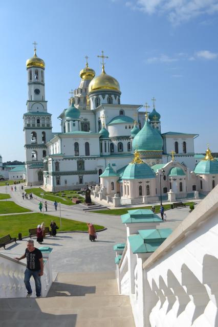 Московская область, Истра.  Вид на Новоиерусалимский монастырь и Воскресенский собор.