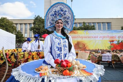 Ставрополь.   Фестиваль баранины в рамках российско-азербайджанского международного форума.