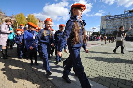 Хабаровск. Торжественная церемония посвящения в кадеты МЧС России.