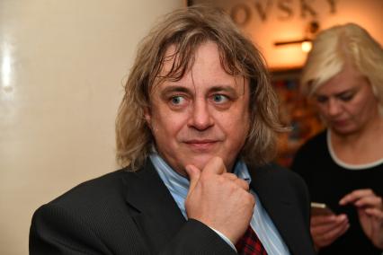 Москва. Поэт-песенник Александр Шаганов на гала-ужине Российской Национальной Музыкальной Премии-2017.