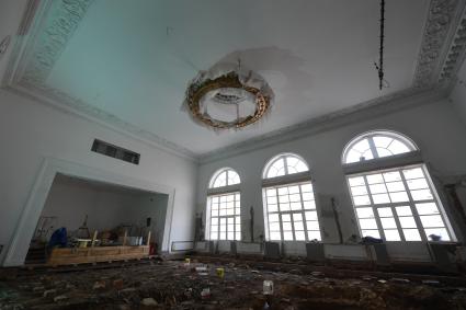Москва. Реставрация внутренних помещений павильона `Земледелие`.
