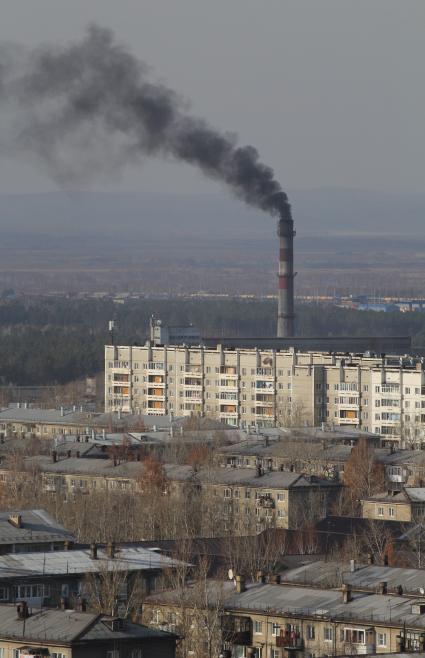 Иркутск. Вид на жилые дома.