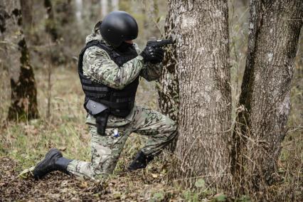 Ставрополь. Спецназ ГУВД во время учений.