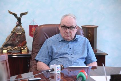 Тула. Генеральный директор производственного объединения Туламашзавод Евгений Дронов.