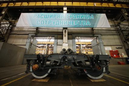 Вырхняя Пышма. Свердловская область. Завод \'Уральские локомотивы\', где производят электропоезда \'Ласточка\'