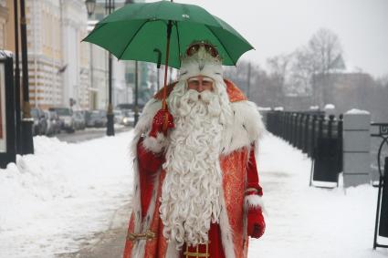 Нижний Новгород. Всероссийский Дед Мороз во время посещения Нижнего Новгорода.