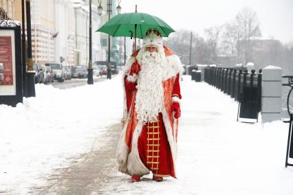 Нижний Новгород. Всероссийский Дед Мороз во время посещения Нижнего Новгорода.