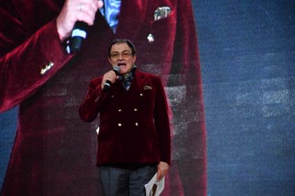 Москва. Ведущий Дмитрий Дибров во время конкурса `Миссис Москва 2017` в КЦ `МИР`.