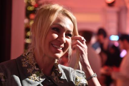 Москва. Продюсер Яна Рудковская во время новогодней елки журнала Tatler в доме Спиридонова.