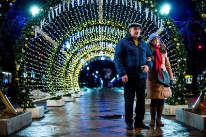 Москва. Новогоднее оформление улиц.