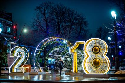 Москва. Новогоднее оформление улиц.