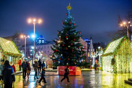 Москва. Новогоднее оформление улиц.