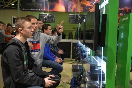 Москва. Фестиваль для поклонников игр Wargaming FEST WG FEST 2017 в Экспоцентре .