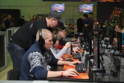 Москва. Фестиваль для поклонников игр Wargaming FEST WG FEST 2017 в Экспоцентре .