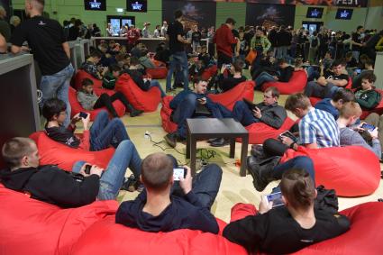 Москва. Фестиваль для поклонников игр Wargaming FEST WG FEST 2017 в Экспоцентре .