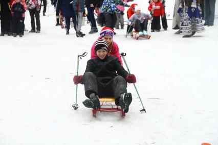 Нижний Новгород. Зимние аттракционы и развлечения.