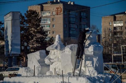 Благовещенск. Ледяные скульптуры.