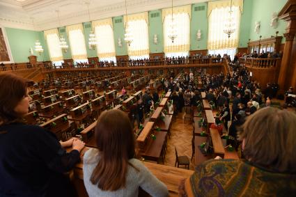 Москва. Открытие после реставрации главного читального зала Российской государственной библиотеки.