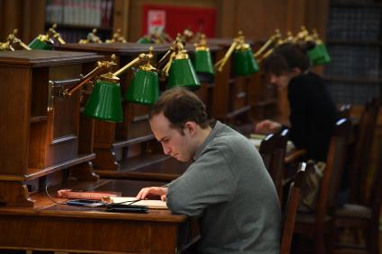 Москва. Открытие после реставрации главного читального зала Российской государственной библиотеки.