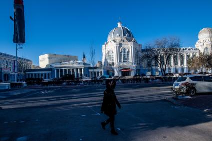 Китай, Хэйхэ. Повседневная жизнь города.