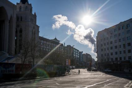 Китай, Хэйхэ. Повседневная жизнь города.