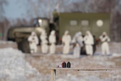 Челябинская область. Чебаркульский военный полигон. Учебные гранаты