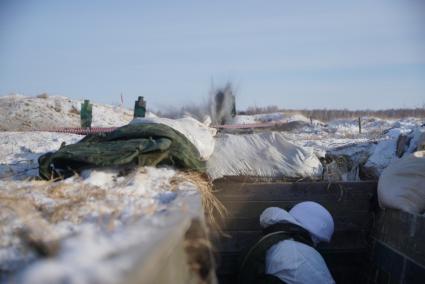 Челябинская область. Чебаркульский военный полигон. Взрыв боевой гранаты, во время ротных тактических учений