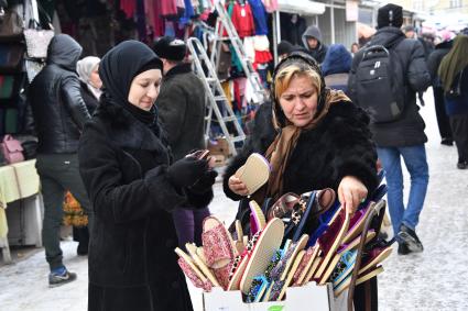 Чечня, Грозный. Городской рынок.