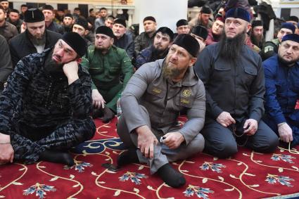 Чечня, Грозный. Глава Чеченской Республики Рамзан Кадыров .