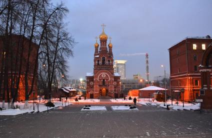 Москва.  Вид на Алексеевский Ставропигиальный женский монастырь.