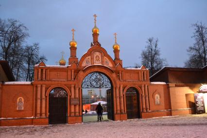 Москва.  Вид на Алексеевский Ставропигиальный женский монастырь.