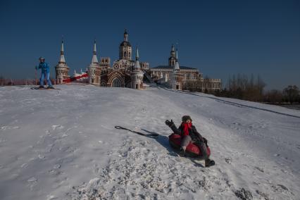 Китай, Харбин. Парк `Усадьба Волга`.