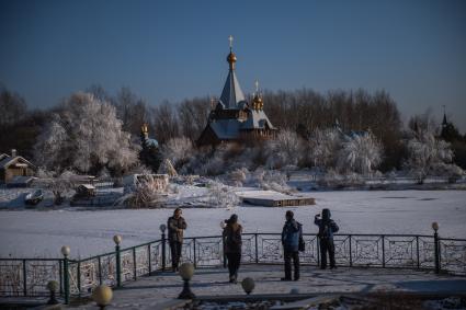 Китай, Харбин. Парк `Усадьба Волга`. Николаевский собор.