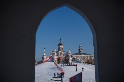 Китай, Харбин. Парк `Усадьба Волга`.