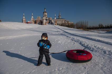 Китай, Харбин. Парк `Усадьба Волга`.