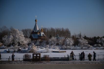 Китай, Харбин. Парк `Усадьба Волга`. Николаевский собор.