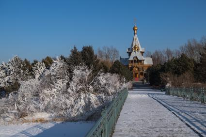 Китай, Харбин. Парк `Усадьба Волга`. Николаевский собор.