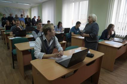 Беларусь, Слуцк. На занятиях в колледже пищевой и перерабатывающей промышленности.
